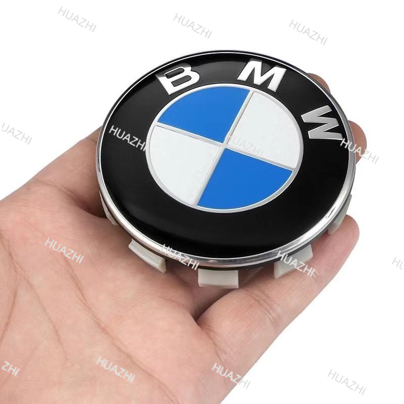 BMW E60 E46 E90 F10 F30 G20 G30 E39 F44 ฝาครอบดุมล้อสัญลักษณ์, 68 มม. 56 มม. BMW Rim Center Hub Caps