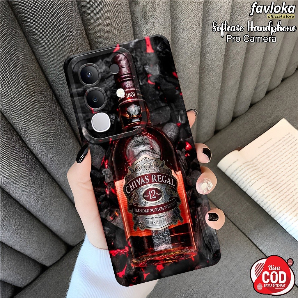 HP เคส VIVO Y29 4G 2025 ล่าสุด - FAVLOOKA - เคสแฟชั่น DRINK - VIVO Y29 4G Softcase - Pro Camera Tpu 