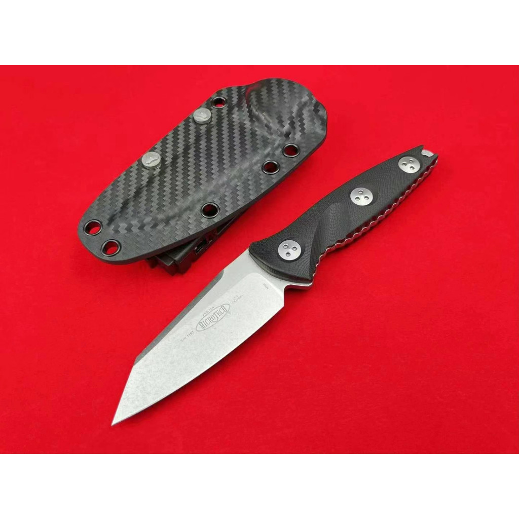 Microtech ไมโครเทคโนโลยี Socom อัลฟ่าซีล อัลฟ่า Tactical Straight Knife ด้ามจับ: G10 เหล็ก: m390 เหล