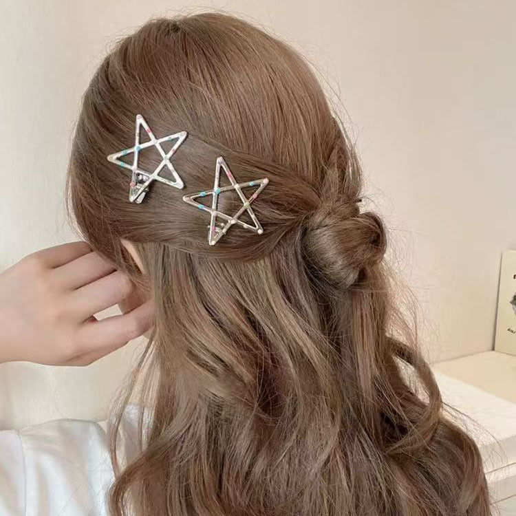 สไตล์เกาหลีหัวใจสีแดงลายจุด ใบเรียกเก็บเงินเป็ด คลิปหญิงระดับไฮเอนด์กิ๊บคลิปด้านข้างใหม่ - รูปที่ 2