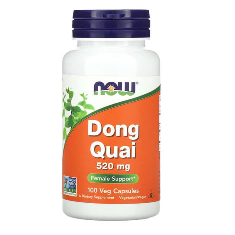 Exp 12/27 Now food dong quai 520mg 100 veg capsules