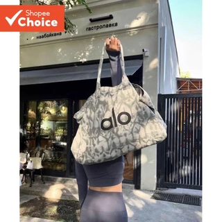 Unisex Yoga Gym Tote Bag กระเป๋าสะพายผ้าแคนวาสความจุขนาดใหญ่สําหรับกีฬาและออกกําลังกาย