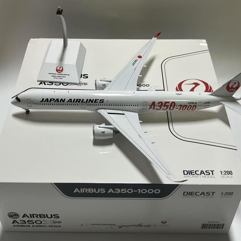 พร้อมส่ง JC Wings 1: 200 Japan Airlines A350-1000 JA02WJ รุ่นโลหะผสม JA01WJ
