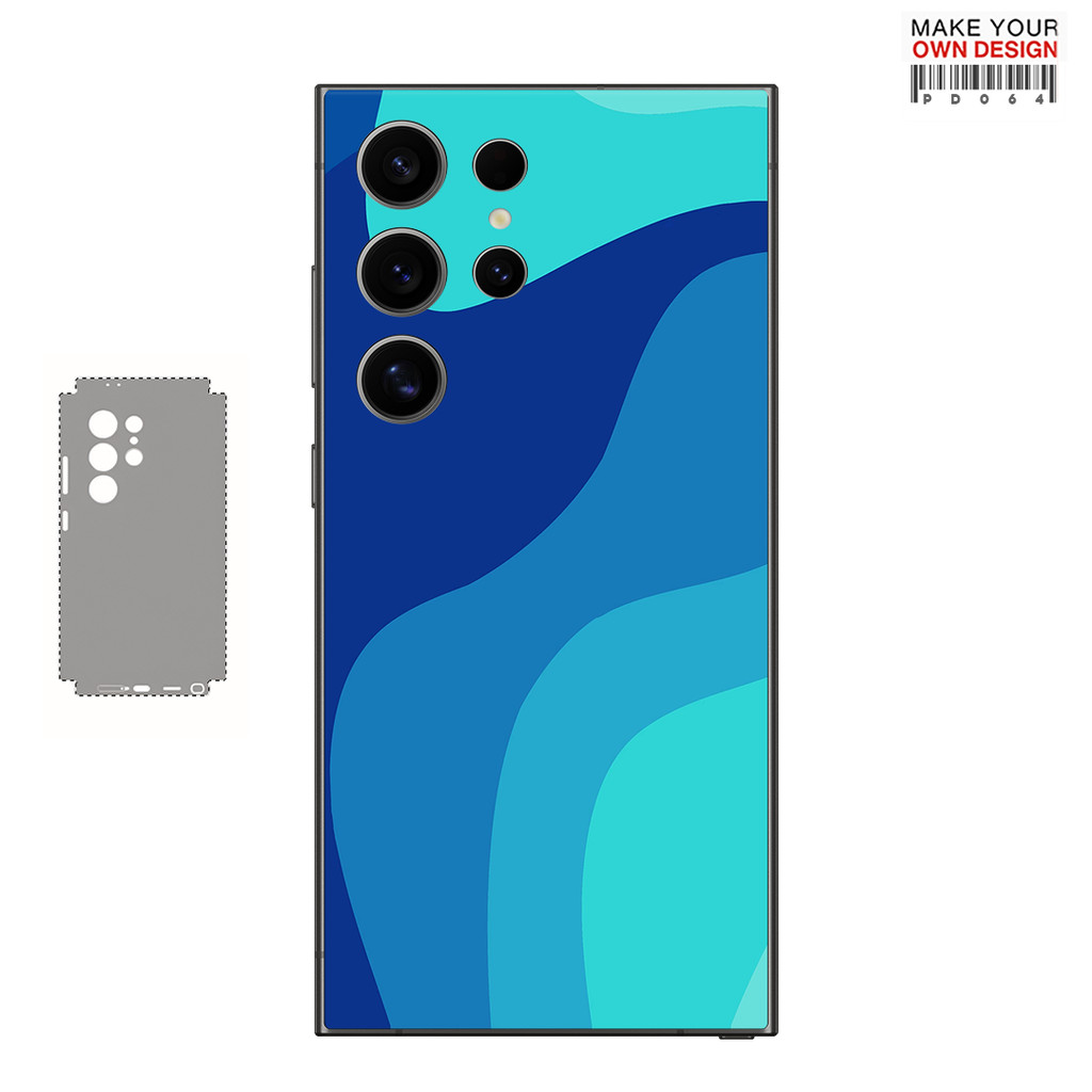 Garskin PD007 สีสัน Decal Skin สําหรับ Samsung Galaxy S24 S23 S25 Ultra Plus S24Ultra กลับป้องกันหน้