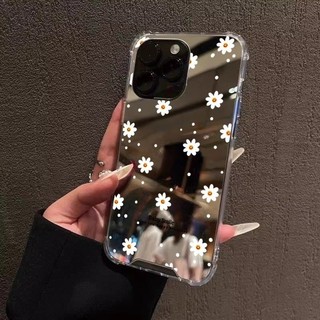 SAMSUNG Make Up Mirrorเคสโทรศัพท์สําหรับSamsung A15 A16 A35 A36 A55 A56 A05 A06 A14 S23 FE S24 FE S25 S22 Plus Ultra Little White Daisies Cover