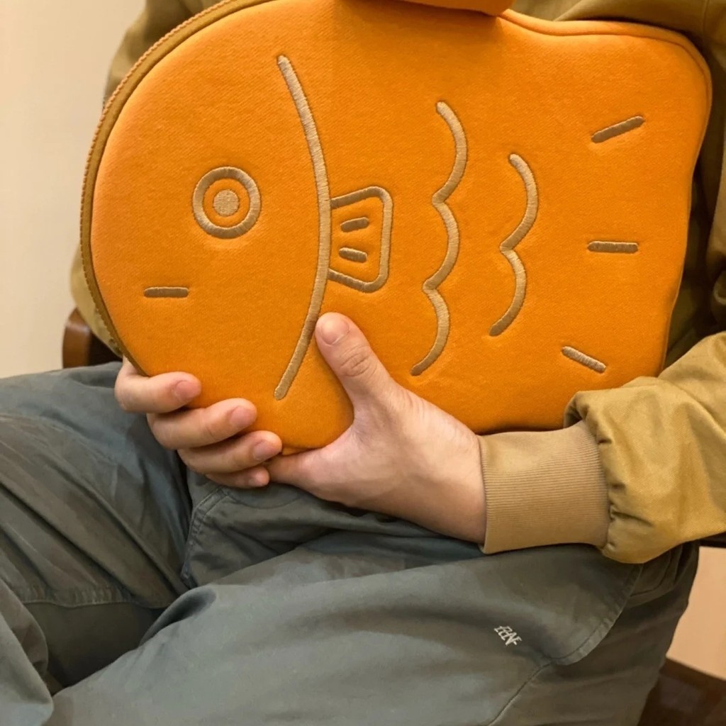 กระเป๋าใส่ไอแพดขนาด 11 นิ้ว Taiyaki น่ารัก กระเป๋าคลัทช์สำหรับแล็ปท็อป Mac ขนาด 13 นิ้ว