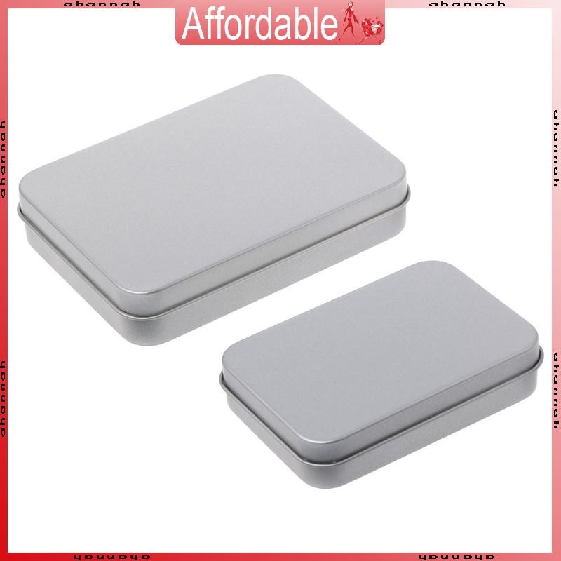 Small Metal Tin Silver Flip Storage Box for Case Organizer For Money Coin Candy