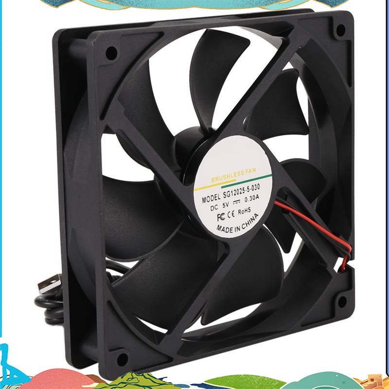 5V USB 2000RPM 12CM พัดลมระบายความร้อนเครื่องทําความเย็นความเร็วสูงสําหรับ Iceriver KS0 KS0 Pro