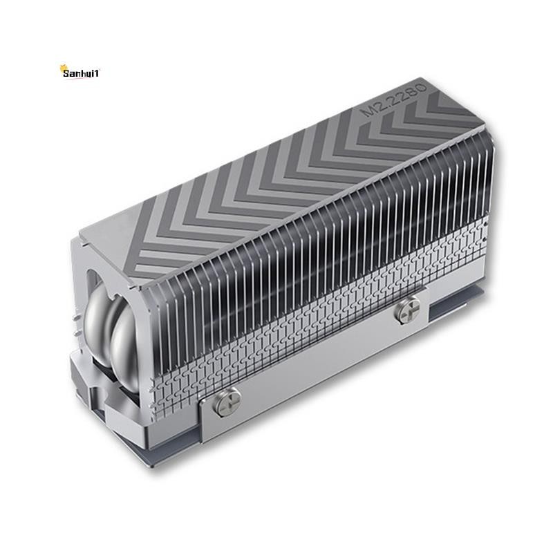 M.2 2280 NVMe SSD ความร้อน Cooler Dual ท่อความร้อนประสิทธิภาพสูงแผ่นความร้อนสําหรับ 2280 SSD PC คอมพ