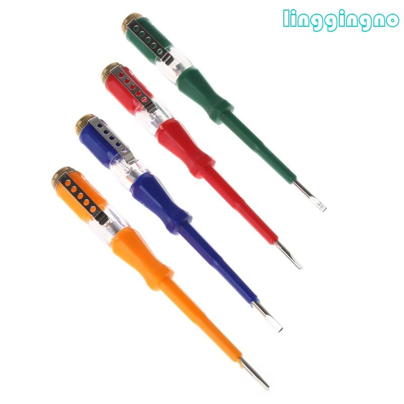 Colorful Test Pen Portable Flat Screwdriver Electric Tool Utility Light Device