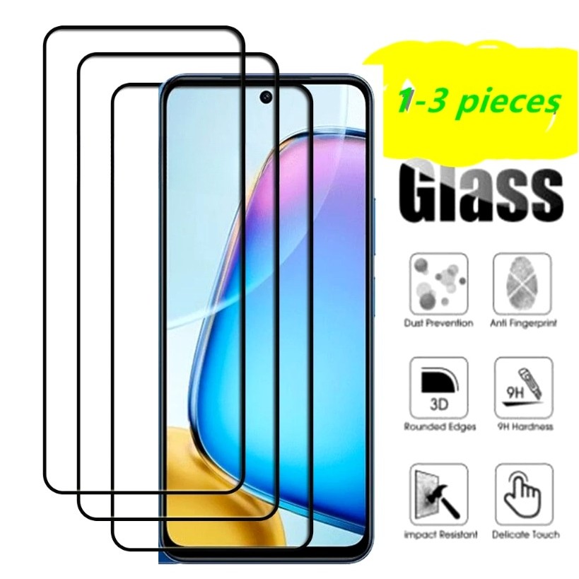 สําหรับ vivo T4x T4 T3x T3 T2x T2 4G 5G Lite อินเดีย Full Cover HD Black Edge ฟิล์มกระจกนิรภัยสําหรั