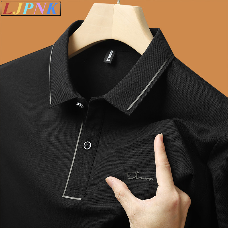 LJPNK เสื้อโปโลน้ำหนักเบานำ้สำหรับผู้ชาย – เสื้อยืดผ้าฝ้ายแห้งเร็วและมีสไตล์เหมาะกับอากาศร้อน