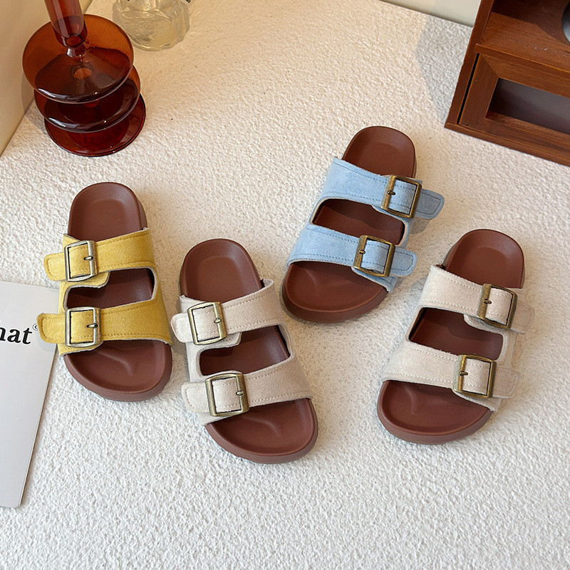 รองเท้าแตะเด็กสไตล์ใหม่หนา Soled Birkenstock Dopamine Casual กลางแจ้ง ฤดูร้อน 2025 ราคา ถูกที่สุด โปรบีเคเค