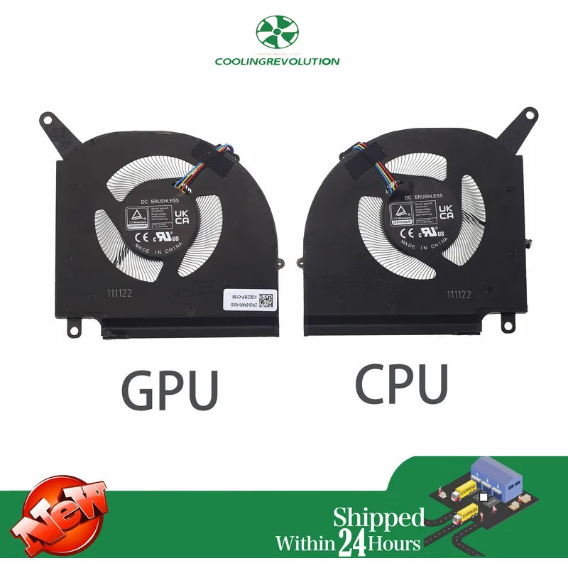 แล็ปท็อป CPU GPU พัดลมระบายความร้อน DC12V 0.6A 4 พินสําหรับ Gigabyte Aorus 15X ASF X5PASF RTX 4070