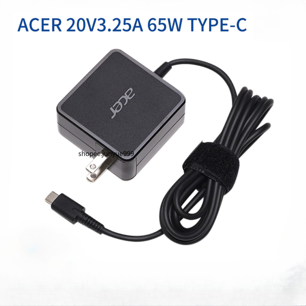 ACER 20V 3.25A 65W Type-C Travel แบบพกพา charger แหล่งจ่ายไฟสําหรับ Swift Go 16/14/Chromebook 514