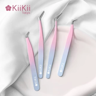 KiiKii Beauty ที่คีบขนตา แหนบต่อขนตา หัวแหลม มุมแหนบโค้งมากขึ้น คีบขนตาได้ตรงจุด จับถนัดมือ ใช้ได้ทุกมุม