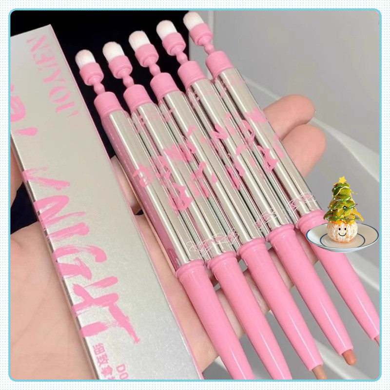 【จือซิน 👄】NEIYOU ลิปไลเนอร์ด้านในที่ยอดเยี่ยม แบบสองด้าน รูปทรงริมฝีปากกันน้ำ ติดทนนาน แปรงทาปากสีนู