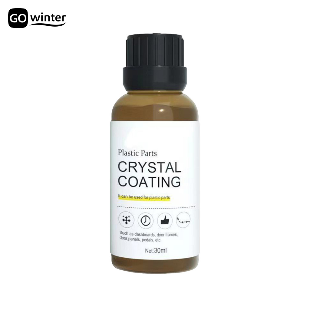 [GT.z] ตัวแทนฟื้นฟูพลาสติกพลาสติกพื้นผิว Rejuvenator 30ml รถหนัง Restorer Coating Agent พร้อมฟองน้ําน้ํายาดูแลหนังระดับพรีเมียมสําหรับรถยนต์โซฟาเฟอร์นิเจอร์