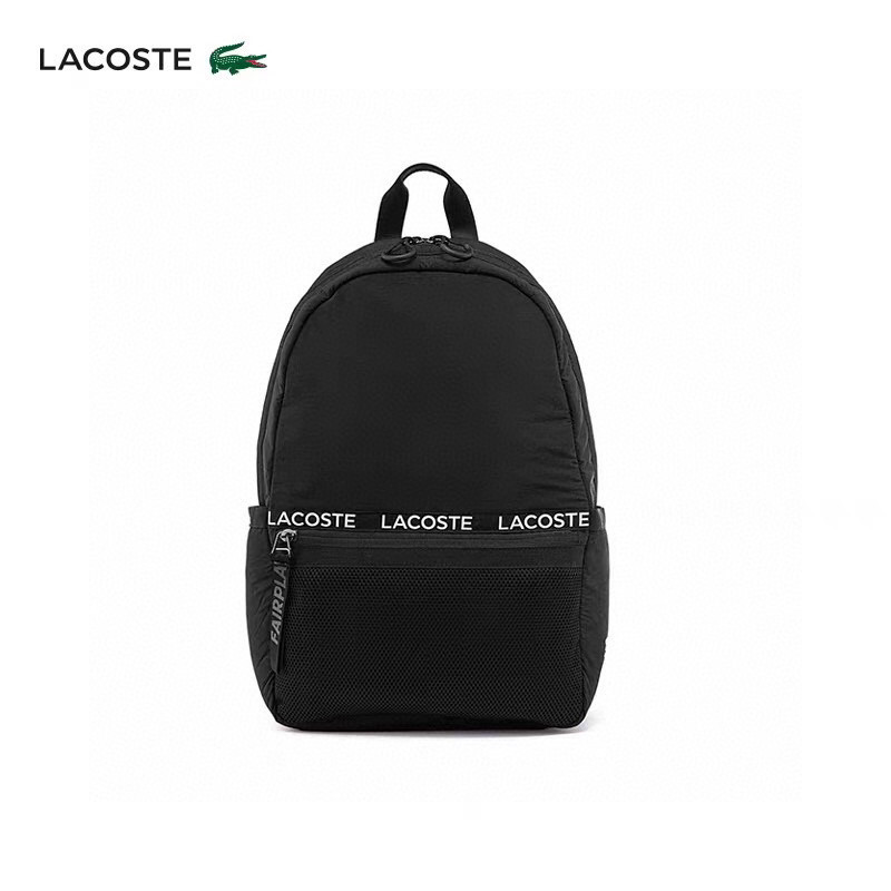 2025 Lacoste Trend Series Outdoor Leisure Lightweight Backpack Nylon Travel Computer Bag Waterproof Men Women