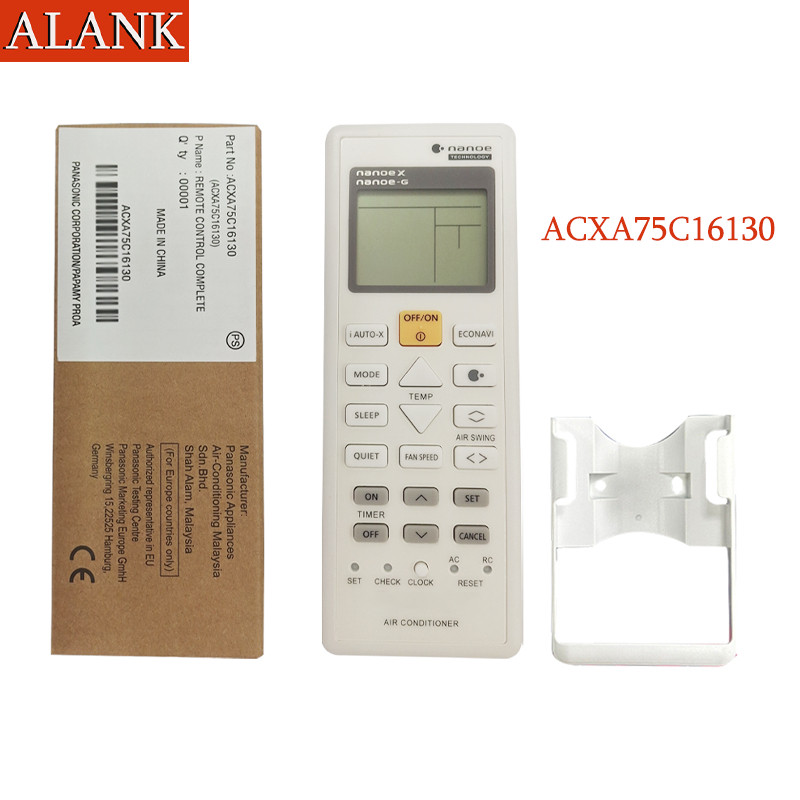 ALANK Remote รีโมทแอร์ Panasonic ของแท้ (ใช้กับแอร์แบบแยกส่วน) nanoe X/G รุ่น ACXA75C16130