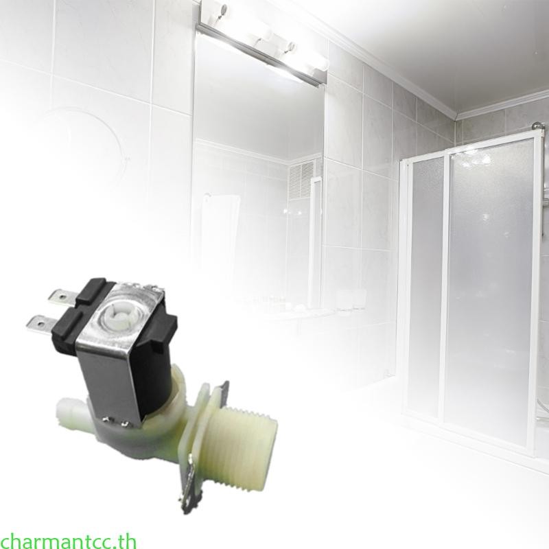 Charmantcc DC12V 24V AC220V ไนลอน PA Parallel One-Way วาล์วโซลินอยด์วาล์วไฟฟ้า
