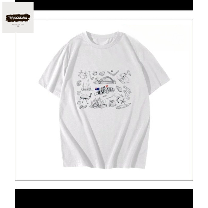 BAJU - เสื้อยืด SUVENIR BY AUSTRALIA - AUSTRALIA SOUVENIR TSHIRT WITHOUT LABEL MODEL 1