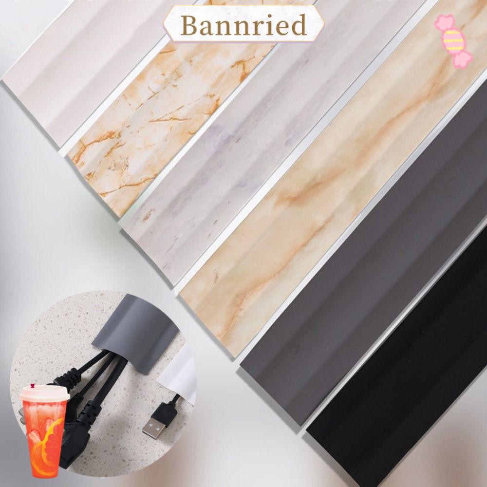 BANNRIEDSG สายเคเบิลคอนซีลเลอร์,Self-Adhesive PVC TV สายไฟ, 2024 กันน้ําทาสี DIY ตกแต่งไฟฟ้าสล็อต Ho