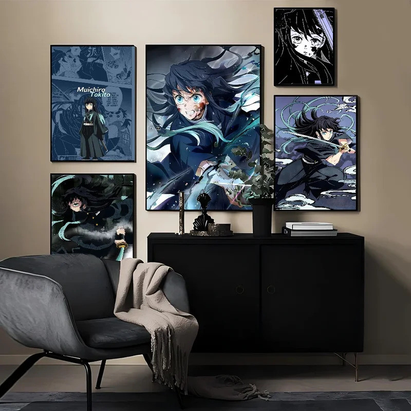 Muichiro Tokito anime anime canvas painting print poster artwork kawaii room decoration