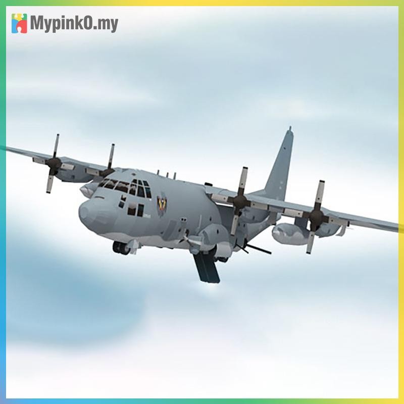 Mypink AC130 Ghost Aerial Gunship Aircraft Paper Model Military Fighter Paper Model MY