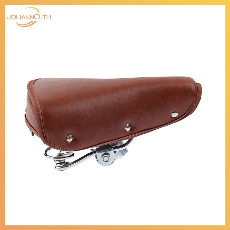 Joliann0 Vintage Retro Bike Cycle Leather Seat Spring นั่งสบาย th