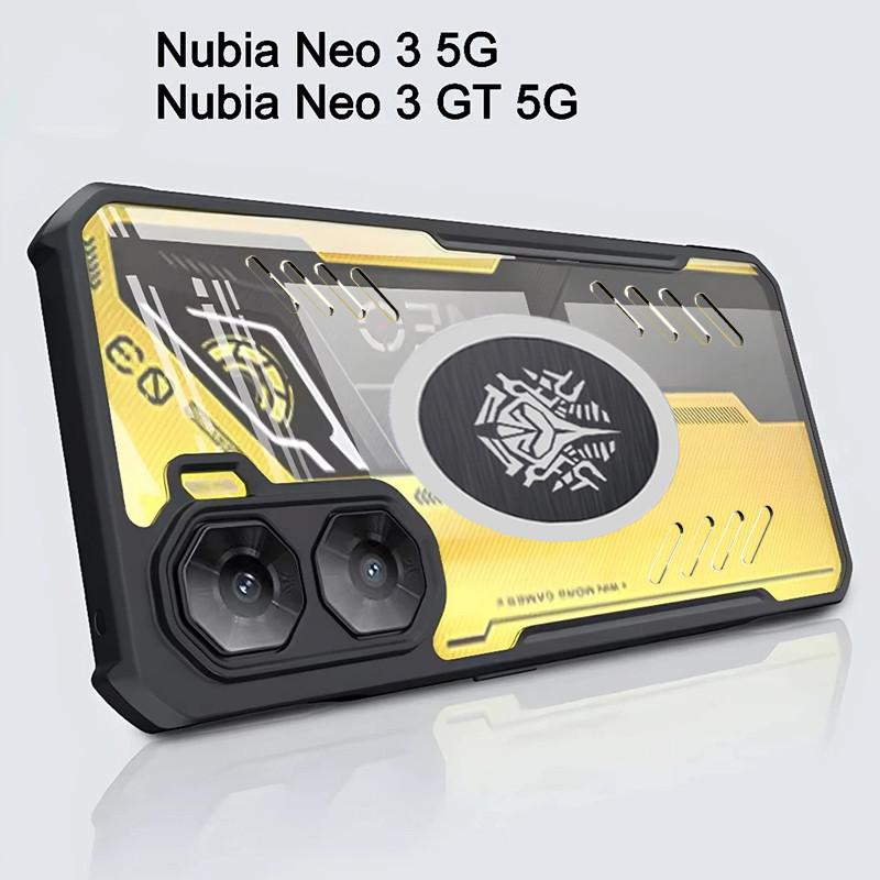 ปลอกโปร่งใสสําหรับ Nubia Neo 3 GT 5G กรณีกระจายความร้อนป้องกัน Anti Drop Esports สําหรับ ZTE Nubia N