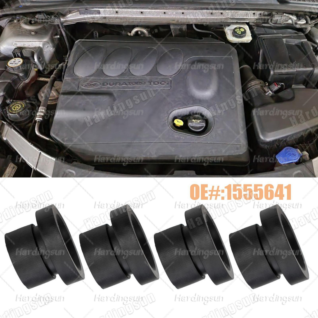 4X ยางฝาครอบเครื่องยนต์ Grommet บัฟเฟอร์ Mount Bush Stopper สําหรับ Ford Focus 2 MK2 Galaxy CS Max Mondeo Mk4 4 เครื่องยนต์ Bonnets ปะเก็น HDS