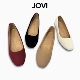 JOVI สั่ง +1 ไซส์ รองเท้าคัชชู รองเท้าส้นแบน สลิปออน นุ่มไม่กัดเท้า ไซส์ 36-41 เลือก 4 สี พร้อมส่งจาก กทม