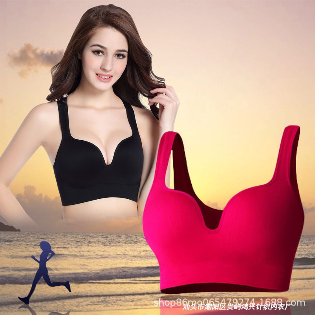 ไม่มีแหวนเหล็กรวบรวมPorescentเสื้อกั๊กFoding sports Braชุดชั้นในผู้หญิงSไม่มีรอยต่อกันกระแทกโยคะวิ่ง