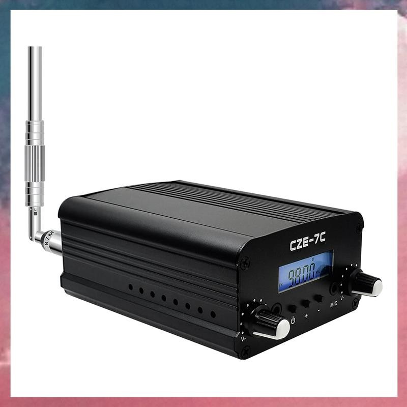 CZE-7C 7W Conference Stereo FM Transmitter สําหรับ Drive-in Church, School & Supermarket, Light Show