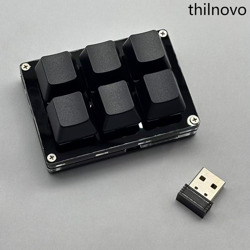คีย์บอร์ดบลูทูธไร้สาย 6-Key Mechanical Keyboard ปุ่มลัดแบบกําหนดเอง ฮาร์ดแวร์ที่ตั้งโปรแกรมได้ Macro Automatic Click SayoDevice