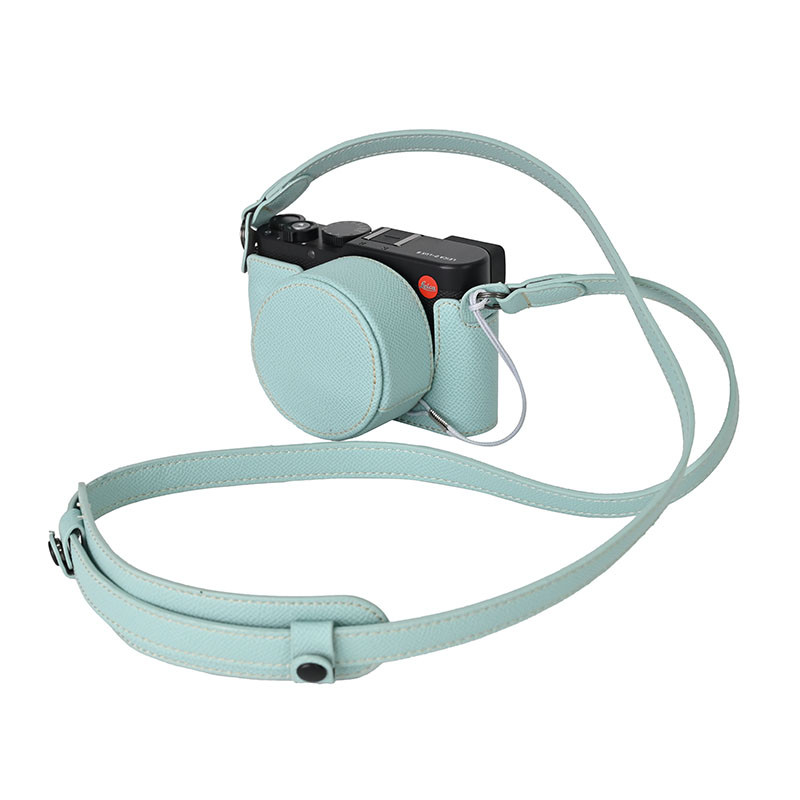 เหมาะสําหรับ Leica D-LUX8 เคสป้องกัน D-LUX8 กระเป๋ากล้องครึ่งแพ็คซองหนังสบาย Grip Lycra D8