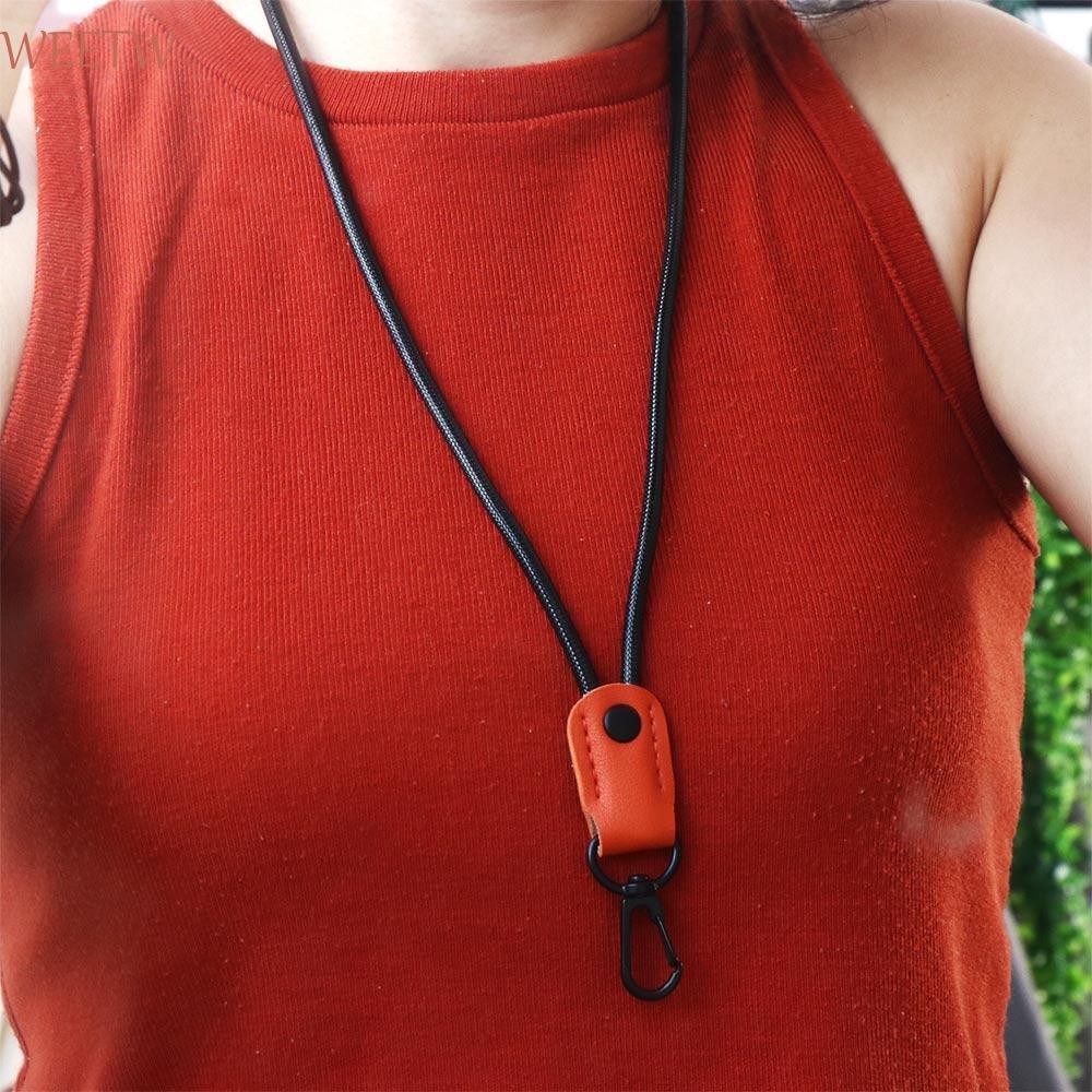 Weekw Lanyard พวงกุญแจหนังอุปกรณ์เสริมโทรศัพท์ ID Card Holder ID แขวนเชือกการ์ดทํางาน Key Ring ผู้ถือศักยภาพ