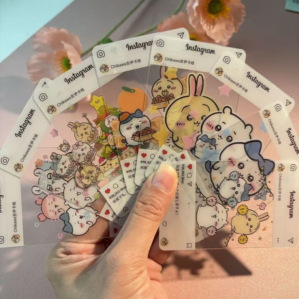 Chikawa Chikawa Chikawa การ์ดโปร่งใส pvc Chiikawa Chikawa Touka P20250603
