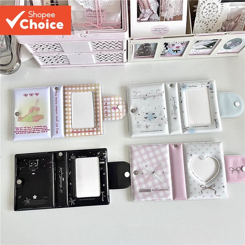 Mini Kpop Photo Card Album Binder - 32 Pocket Cute Name Card Book, 3 นิ้วขนาดเล็กสําหรับ K-pop Photocard Collection​
