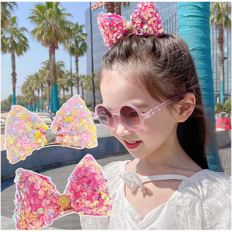 Kids hair Pins เลื่อมที่มีสีสันกิ๊บติดผมกุทัณฑ์สามมิติ