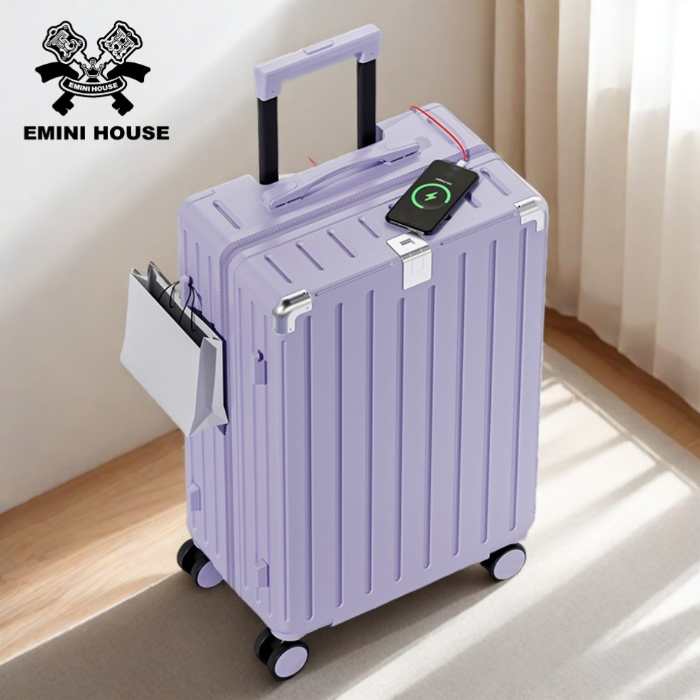 รีวิวแบรนด์ 26.6k+ EMINI HOUSE กระเป๋าเดินทางผู้หญิงใหม่แบบหลายฟังก์ชันพร้อมล้อเลื่อน กระเป๋าหนังทนทานพร้อมรหัสล็อค