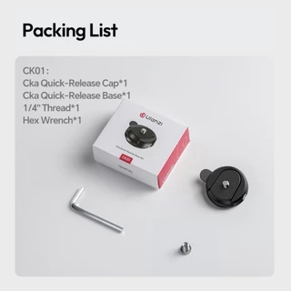 Ulanzi CK01 Quick-Release Basic Kit ชุดเพลทปลดเร็ว ขนาดพกพา รับน้ำหนักได้ 1 กก. สำหรับกล้อง Action