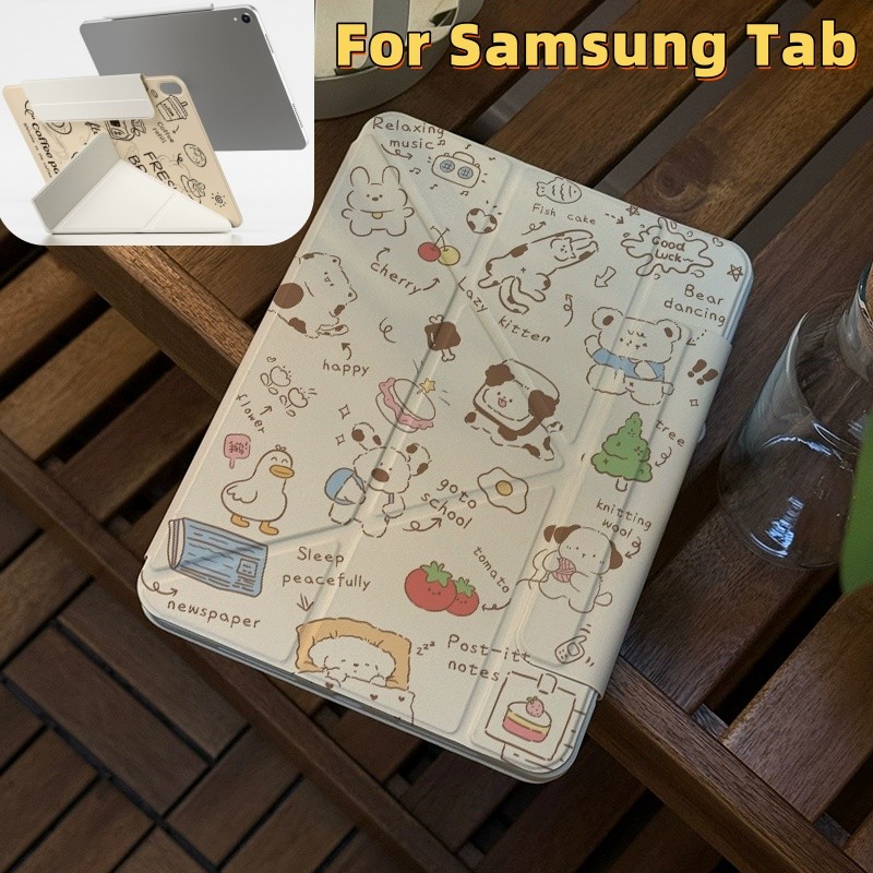 Magnetic Case for Samsung Tab S7/S8/S9/S9FE/S10FE/S7 FE/S7+/S8+/S9 FE+เคสซัมซุงเคสน่ารัก เคสแม่เหล็ก