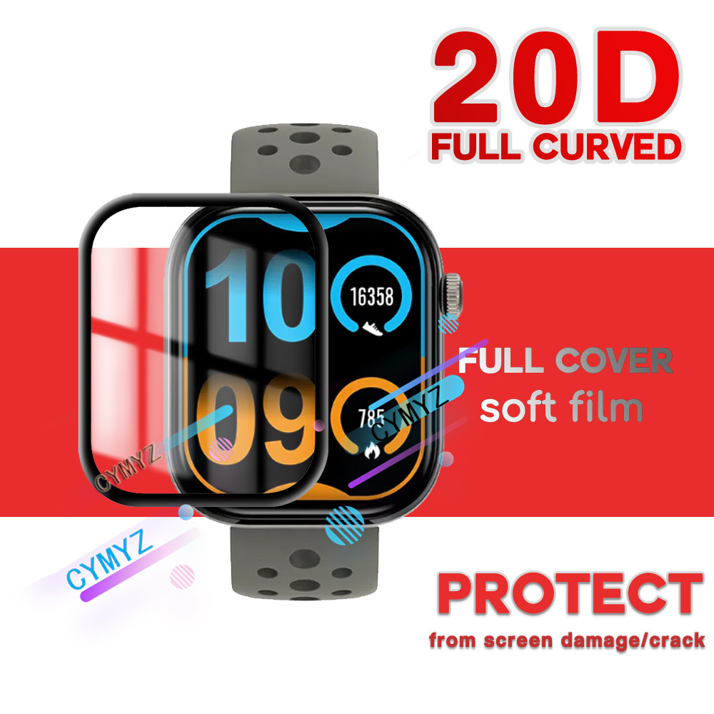 Infinix XWatch H4 ฟิล์มกันรอยหน้าจอ 20D ตัวป้องกันหน้าจอแบบนุ่มโค้ง Infinix XWatch H4 ตัวป้องกันหน้า