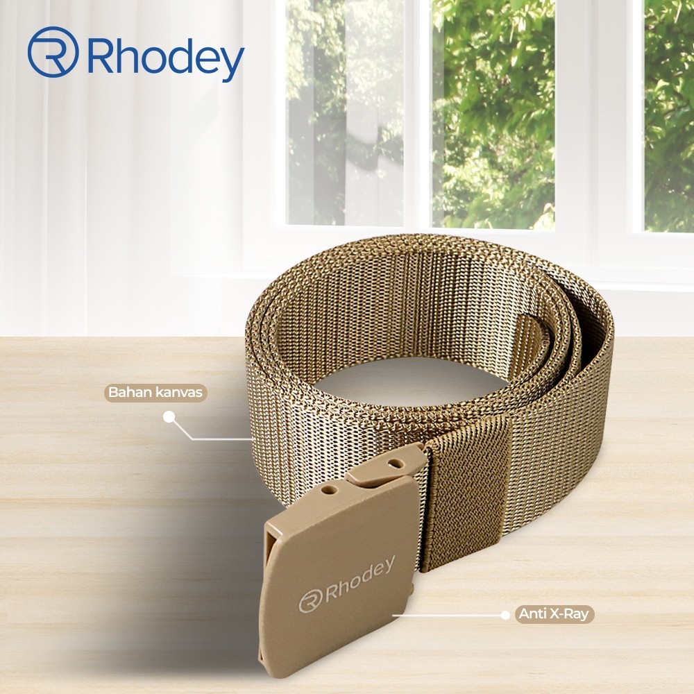 เข็มขัดหัวเข็มขัดอัตโนมัติพลาสติกป้องกันรังสีของผู้ชาย Rhodey - 899 - ครีม