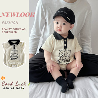 ฤดูร้อนใหม่เสื้อผ้าเด็กชายและหญิงบอดี้สูทแขนสั้น 0-24 เดือนเ…