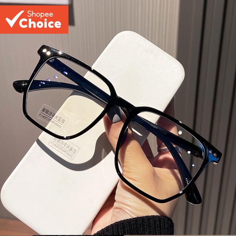 Anti-blue แว่นตาป้องกันรังสี Square Gradient แว่นตาคอมพิวเตอร์แว่นตากระจกแบนแว่นตา
