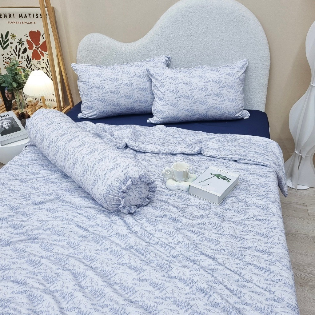 ผ้าห่ม ผ้านวม ปลอกผ้านวม ปลอกผ้านวมผ้าไหมสแปนเด็กซ์เย็น 1m9x2m 2mx2m2