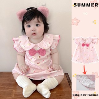 ฤดูร้อนใหม่เสื้อผ้าเด็กเด็กสาวสุดน่ารักสีชมพูเจ้าหญิงลมบินแข…